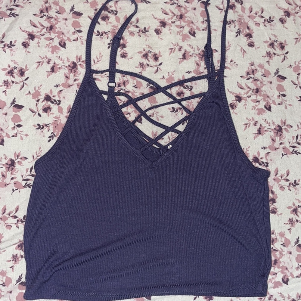 Blue H&M Crop Top